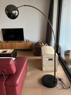 Grote booglamp met zware marmeren voet, Huis en Inrichting, Ophalen, Gebruikt, Metaal, Modern