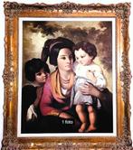 Schilderij "moeder met kinderen", Antiek en Kunst, Ophalen