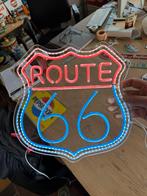 ROUTE 66 reclame NeoN verlichting, Ophalen of Verzenden, Zo goed als nieuw, Lichtbak of (neon) lamp