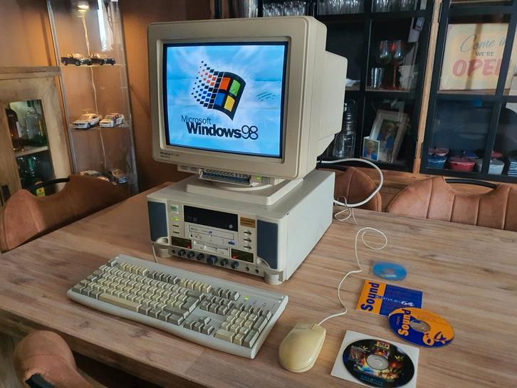 Retro gamer BMX pentium 200mmx vodoo2 + awe 64 win98 RARE, Computers en Software, Vintage Computers, Ophalen