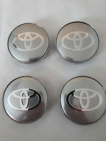 Toyota wieldoppen naafdoppen dia 60 mm zilver of zwart  beschikbaar voor biedingen