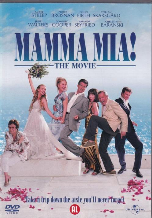 Mamma Mia! (2008) Meryl Streep- Pierce Brosnan, Cd's en Dvd's, Dvd's | Komedie, Gebruikt, Romantische komedie, Alle leeftijden