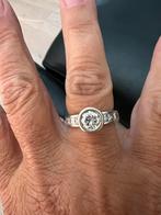Mooie wit gouden brillianten ring 18 karaat goud, Handtassen en Accessoires, Ringen, Ophalen, Zo goed als nieuw, Wit, Goud