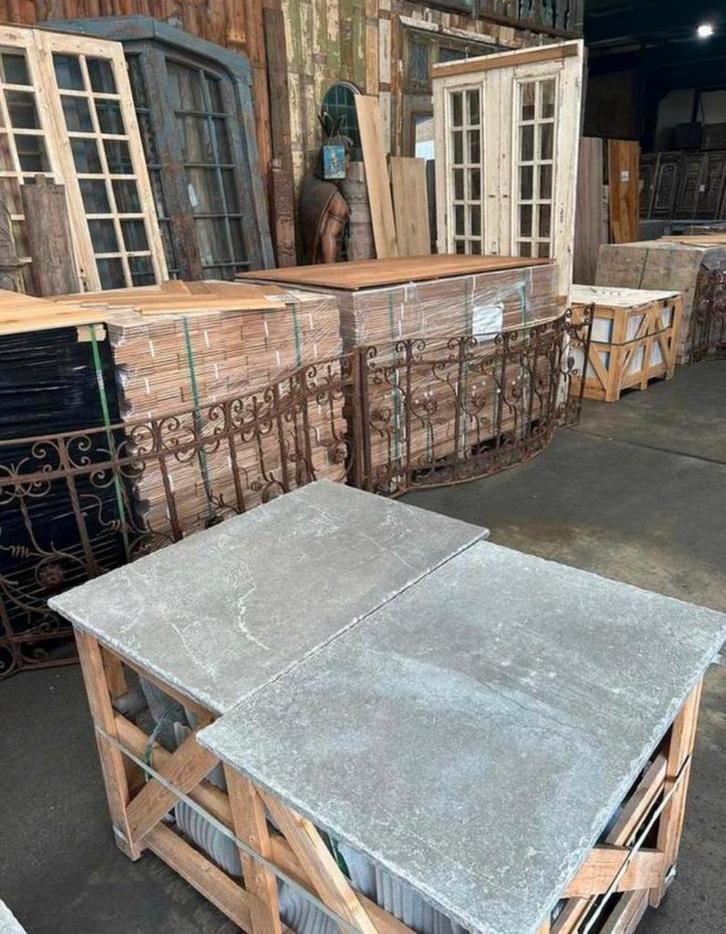 Groot assortiment Bourgondische dallen visgraat vloeren, Tuin en Terras, Bloempotten, Zo goed als nieuw, Ophalen of Verzenden