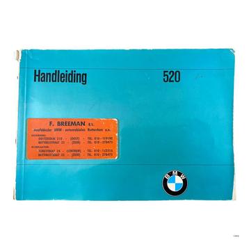 Handleiding | BMW 520 | 1972 beschikbaar voor biedingen