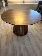 Uittrekbare eettafel in notenhout, Huis en Inrichting, Tafels | Salontafels, Ophalen, Zo goed als nieuw