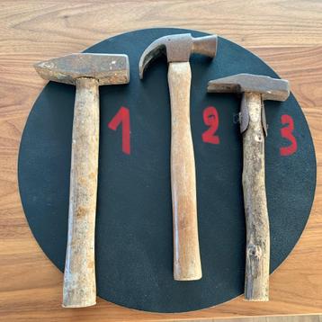 3 verschillende authentieke hamers beschikbaar voor biedingen