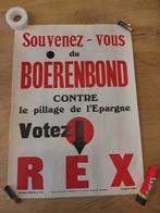 Affiche REX 1936 collaboratie, Verzamelen, Militaria | Tweede Wereldoorlog, Ophalen of Verzenden