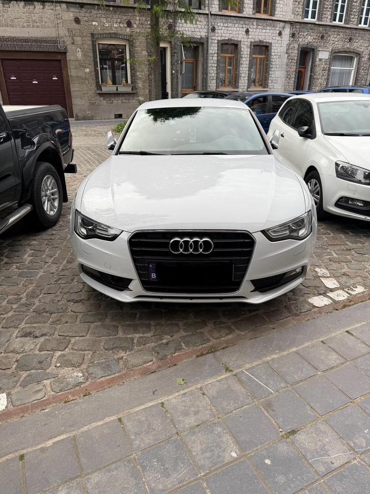 Audi A5, Auto's, Audi, Particulier, A5, Benzine, Euro 6, Berline, 5 deurs, Wit, Zwart, Leder, Ophalen