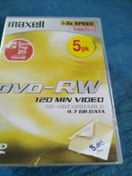 dvd-rw pack van 5 splinternieuwe maxell, Cd's en Dvd's, Ophalen of Verzenden, Nieuw in verpakking