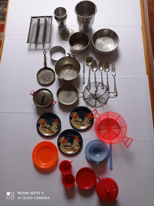 Dinette Ancienne, Vaisselle Miniature, Enfants & Bébés, Jouets | Jouer aux cuisines, Utilisé, Jouer à la cuisine, Matériaux autres