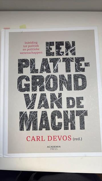 Carl Devos - Een plattegrond van de macht 2023 beschikbaar voor biedingen