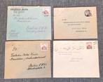 4 Duitse poststukken Rote Kreuz 1941, Verzamelen, Ophalen of Verzenden, Landmacht, Lintje, Medaille of Wings