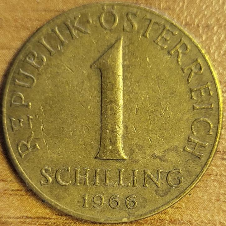 OOSTENRIJK 1 schilling 1966 KM#2886 FINE, Postzegels en Munten, Munten | Europa | Niet-Euromunten, Losse munt, Oostenrijk, Ophalen of Verzenden