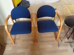 2 bureaustoelen, Ophalen, Zo goed als nieuw, Blauw, Bureaustoel