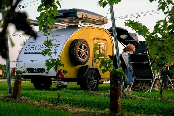TEARDROP MINI CARAVAN EX-VERHUUR 2DEHANDS, Caravans en Kamperen, Caravans, Bedrijf, tot en met 5, 500 - 750 kg, Overige, Overige merken