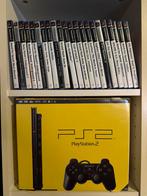 Boxed PS2 met 70-tal games, Games en Spelcomputers, Ophalen, Zwart, Met games, Zo goed als nieuw