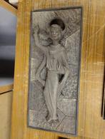 Statue cadre en bois de François ou Jésus, Antiquités & Art, Art | Sculptures & Bois, Enlèvement