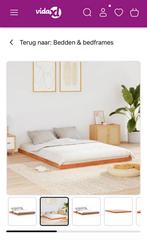 Bedframe 180x200 NIEUW, Ophalen, Bruin, 180 cm, 200 cm