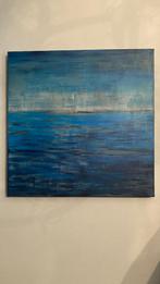 Abstracte zee. Schilderij Acrylverf op canvas., Ophalen of Verzenden