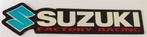 Suzuki Factory Racing metallic sticker #3, Envoi