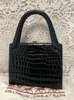 DELVAUX vintage zwarte tas van krokodillenleer, Handtassen en Accessoires, Tassen | Damestassen, Ophalen of Verzenden, Zo goed als nieuw