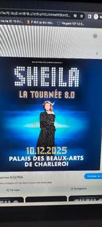 Concert sheila carres d'or charleroi   premier rang, Tickets & Billets, Concerts | Pop, Une personne, Décembre