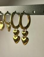MyJewellery dubbele hartjes oorbellen ringen goud, Hangers, Verzenden, Nieuw, Goud
