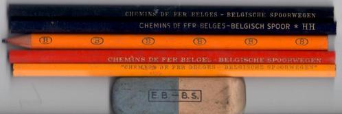 Petit lot crayons et gomme SNCB et EB, Collections, Trains & Trams, Comme neuf, Enlèvement ou Envoi