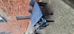 Plastic tafel 4 stoelen, Ophalen, Gebruikt