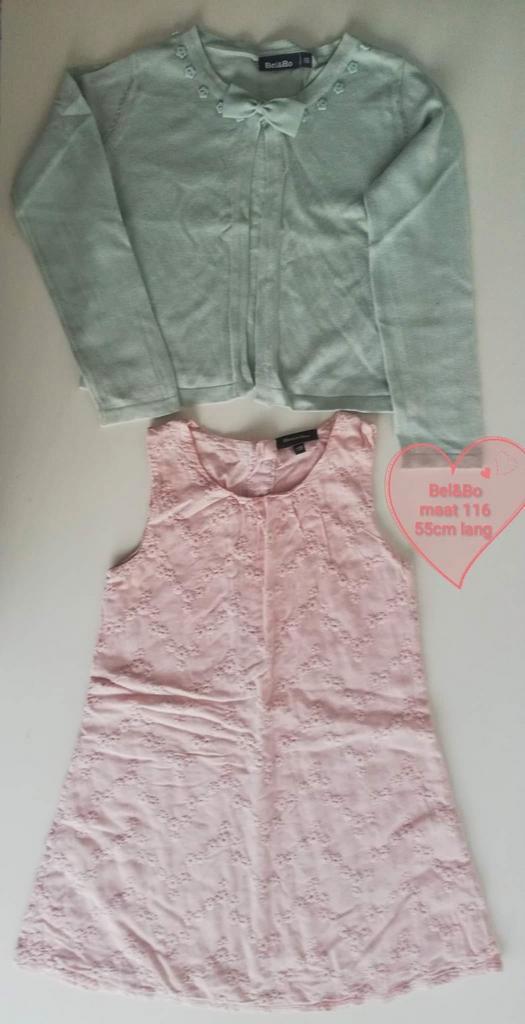 Jurkje met vestje Bel&Bo maat 116, Kinderen en Baby's, Kinderkleding | Maat 116, Gebruikt, Meisje, Setje, Ophalen of Verzenden