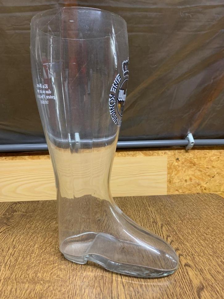 Bierstiefel Glas Warsteiner 2 Liter, Verzamelen, Glas en Drinkglazen, Nieuw, Bierglas, Ophalen