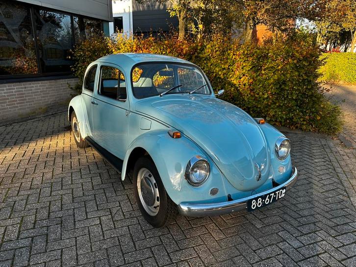 Volkswagen kever 1972, Auto's, Oldtimers, Particulier, Volkswagen, Benzine, 3 deurs, Handgeschakeld, Blauw, Zwart, Kunstmatig leder