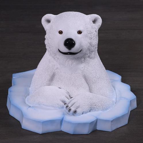 Peeking Polar Bear Cub – IJsbeer 63 x 63 x 41 cm, Verzamelen, Dierenverzamelingen, Nieuw, Ophalen