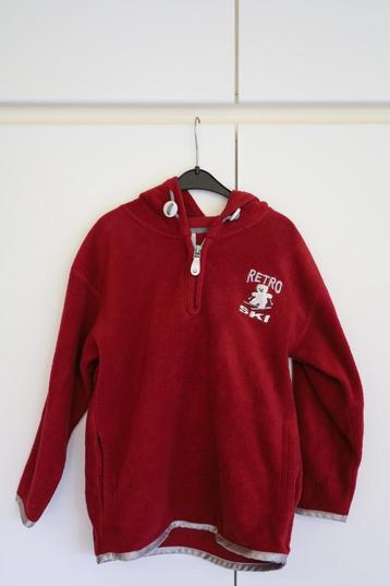 Bordeaux/burgundy hoodie in fleece maat 134 beschikbaar voor biedingen