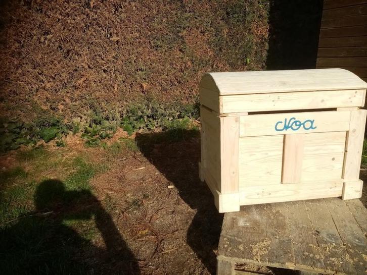 Coffre à jouets artisanal., Kinderen en Baby's, Kinderkamer | Commodes en Kasten, Nieuw, Ophalen
