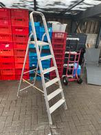 Trapladder 6 treden, Ophalen, Gebruikt, Ladder, Opvouwbaar of Inschuifbaar