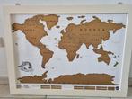 wereldkaart Scratch map Moederdag cadeau ingelijst kado, Huis en Inrichting, Woonaccessoires | Wanddecoraties, Verzenden, Nieuw