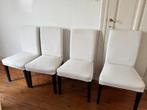 4 ikea stoelen, Ophalen, Gebruikt, Wit, Vier