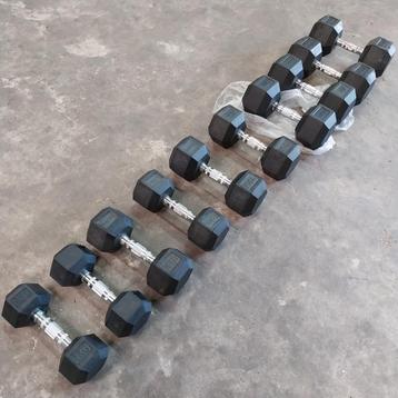 Hexa dumbells set van Rogue en sidea 7 kilo tot 22.5 kilo  beschikbaar voor biedingen