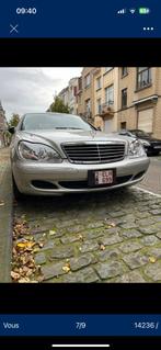 Mercedes S350 2005, Auto's, Automaat, Zwart, Leder, 5 zetels