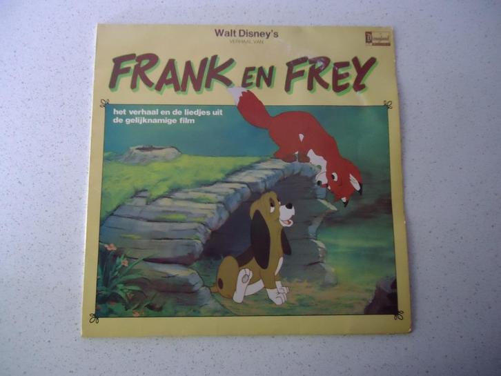 LP "Walt Disney's Frank en Frey" anno 1981., Cd's en Dvd's, Vinyl | Kinderen en Jeugd, Gebruikt, Verhaal of Sprookje, Ophalen of Verzenden