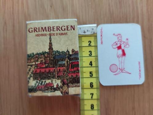 Mini jeu de cartes Bière de l'abbaye de Grimbergen, Collections, Marques de bière, Neuf, Autres types, Autres marques, Enlèvement ou Envoi