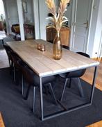 Industriële tafel steigerhout, Huis en Inrichting, Ophalen, 75 cm of meer, 200 cm of meer, Zo goed als nieuw