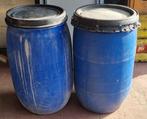Twee water tonnen, 150 liter of meer, Ophalen, Gebruikt, Kunststof