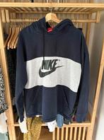 Sweat à capuche Nike bleu marine avec rayure grise, Kleding | Heren, Truien en Vesten, Maat 52/54 (L), Blauw, Nike, Ophalen of Verzenden