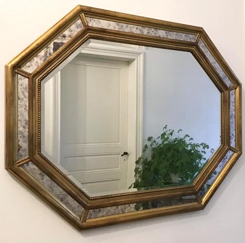 Vintage XXL spiegel  Deknudt België - Hollywood Glamour, Huis en Inrichting, Woonaccessoires | Spiegels, Zo goed als nieuw, Ophalen