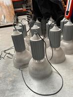 13 industriële hanglampen met spaarlamp, Ophalen, Gebruikt
