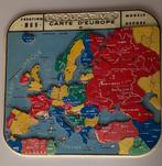 Vintage legpuzzel jaren '60 Europa kaart. MOB Frankrijk, Verzamelen, Ophalen of Verzenden, Gebruikt