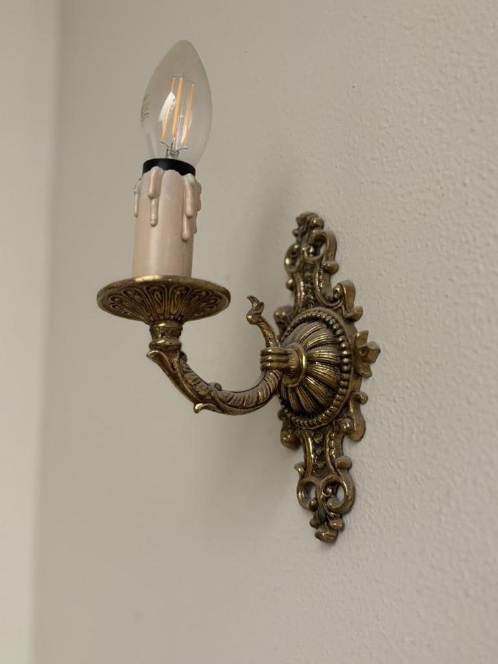 vintage wandlampen, Huis en Inrichting, Lampen | Wandlampen, Gebruikt, Metaal, Ophalen
